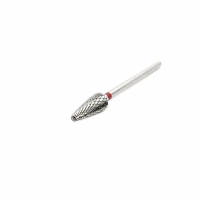 Left Handed - Carbide E file nail drill bit for gel, acrylic removal - Red