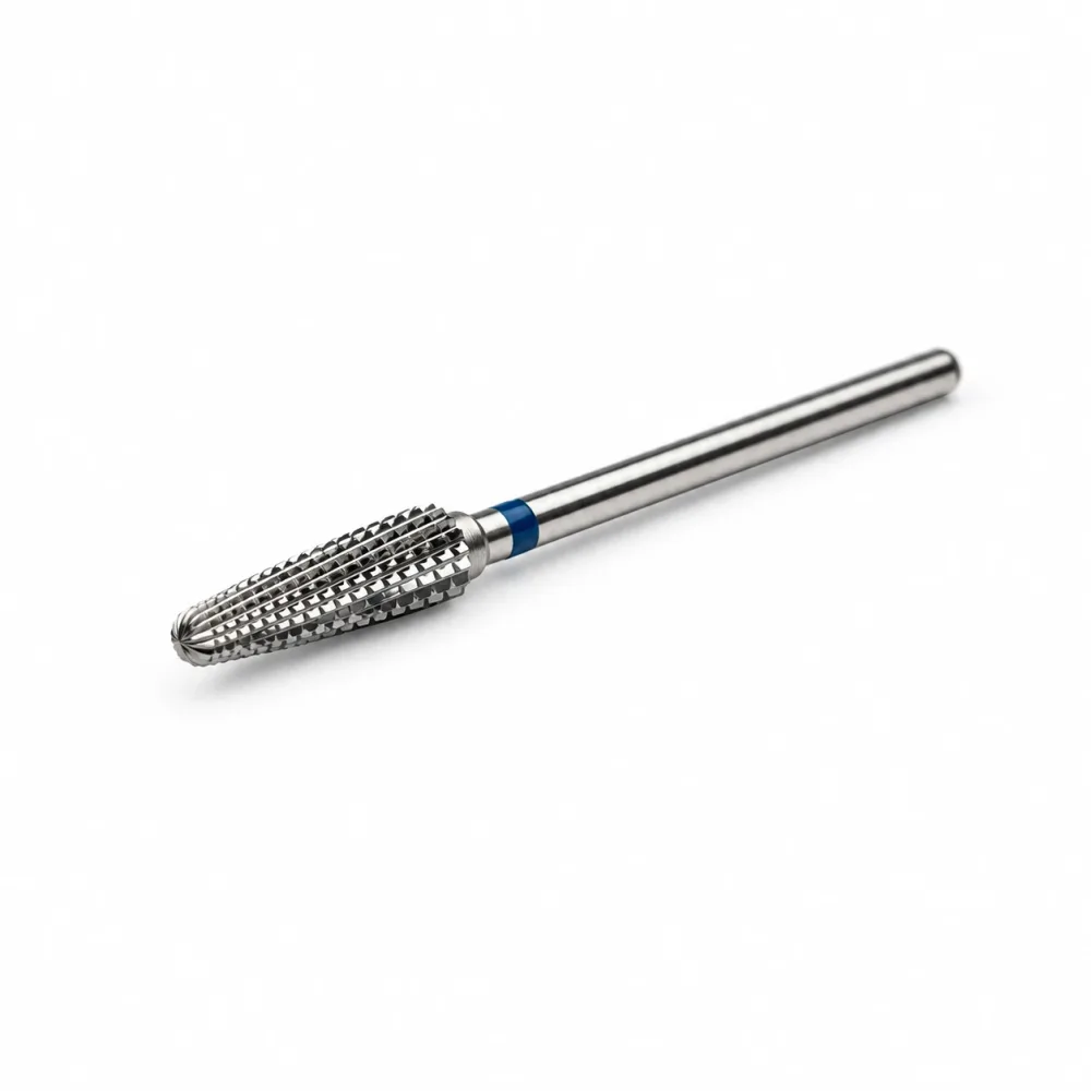 Left Handed - Carbide E file nail drill bit green for gel, acrylic removal - Blue