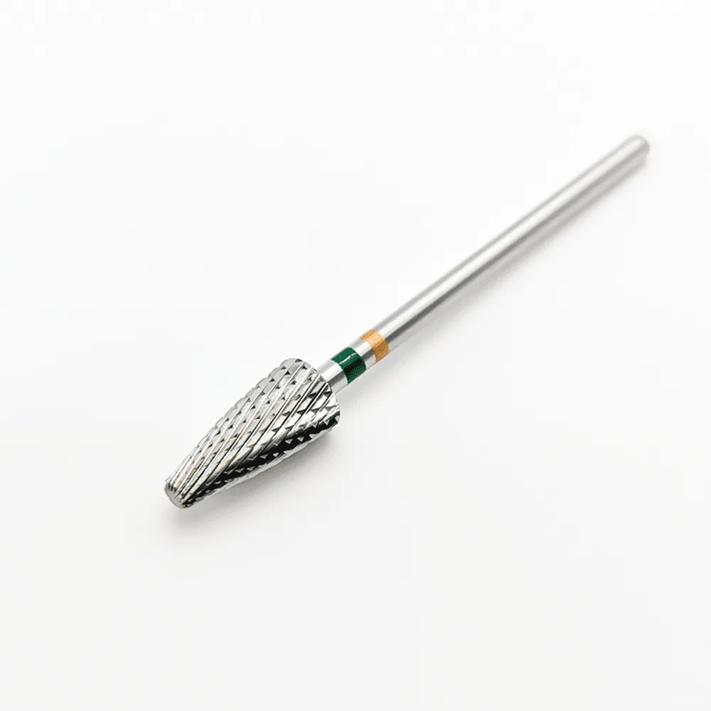 Left Handed – Carbide E file nail drill bit for gel, acrylic removal – Green