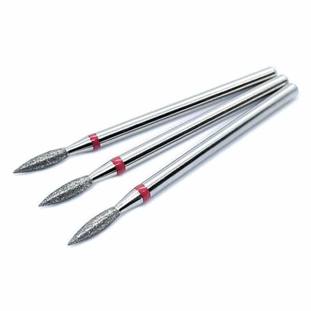 E File Flame Nail Drill Bits Set  2.1 mm x 3